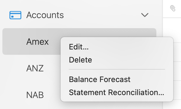 Debit & Credit Statement Reconiliation in macOS