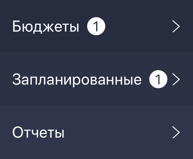 Бейджи и бюджетов и запланированных в iOS веросии программы